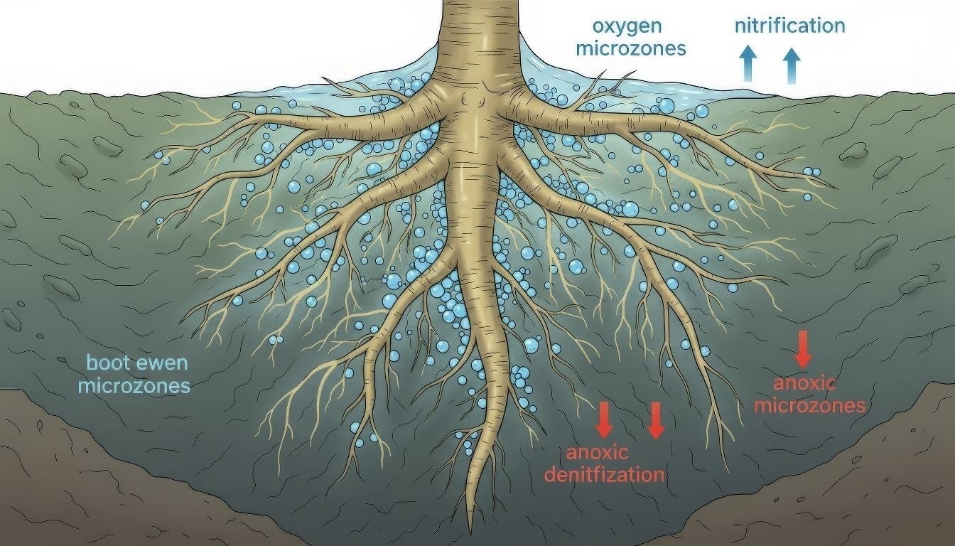 Microbiología de rizosfera — bacterias nitrificantes y desnitrificantes