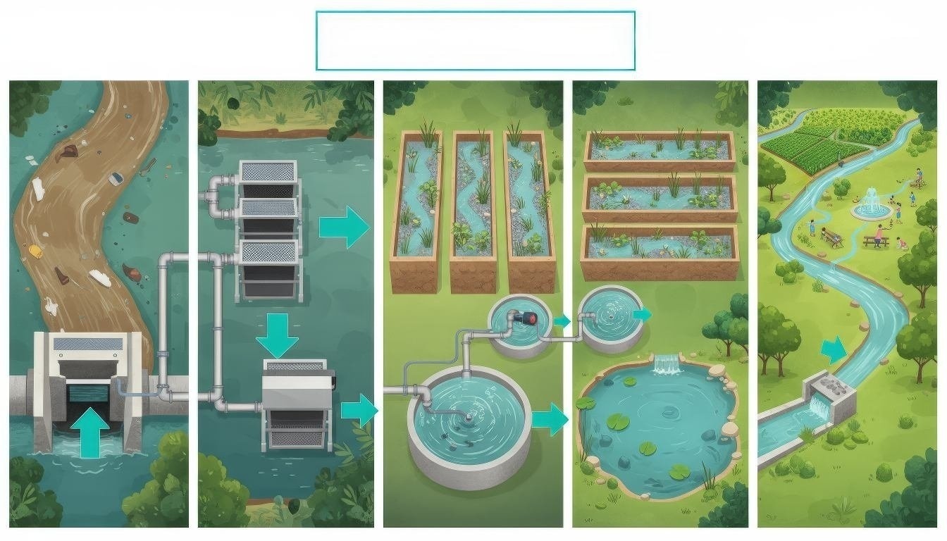 Storyboard del proceso MSR AquaSai de izquierda a derecha