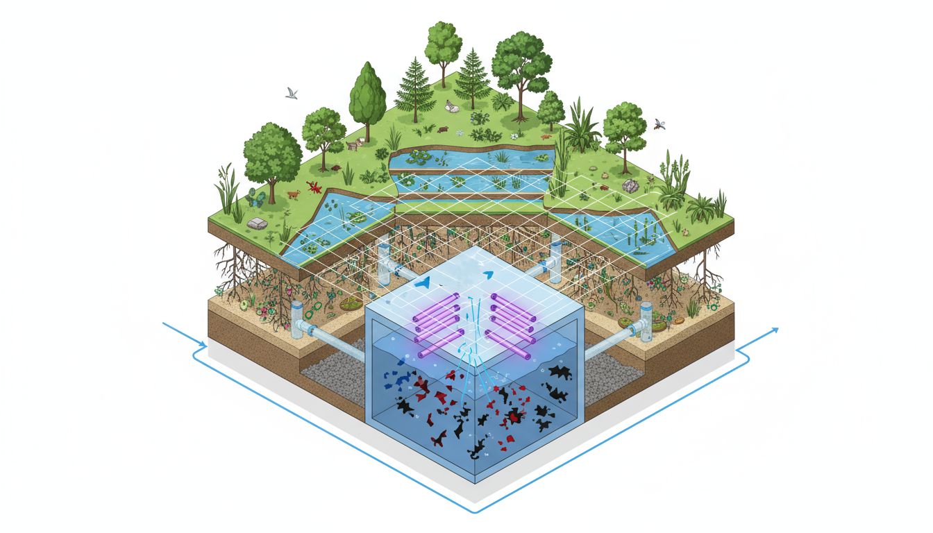 Sectional cutaway highlighting advanced oxidation integration