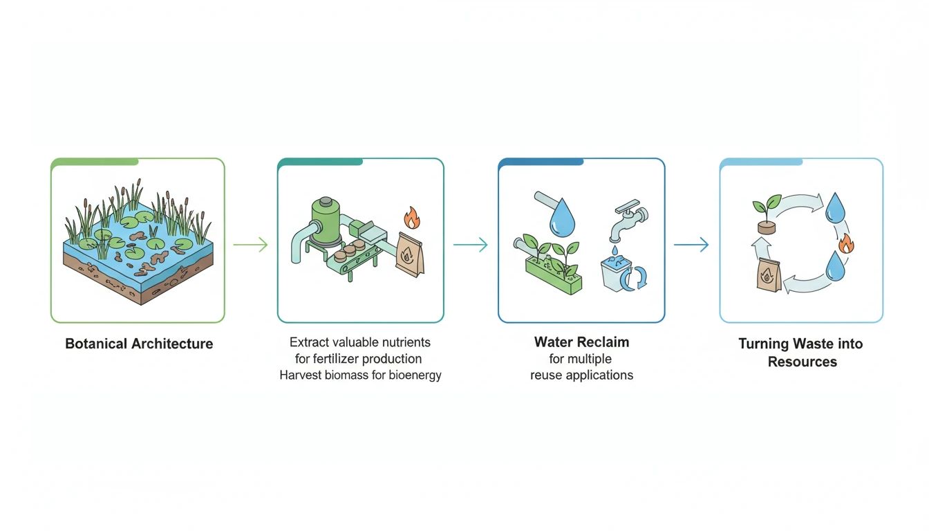 Biomass to biogas flow for resource recovery