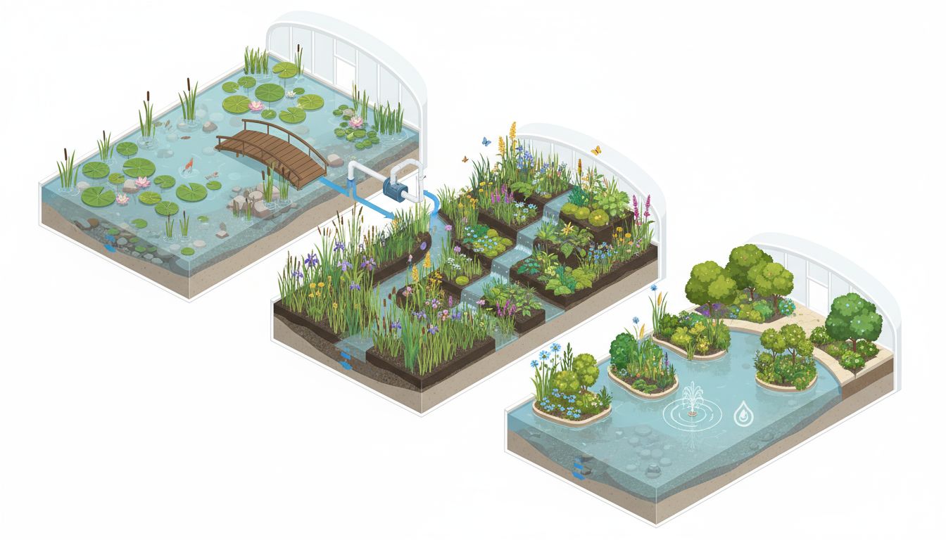AquaSai Recirculation loop wetland schematic