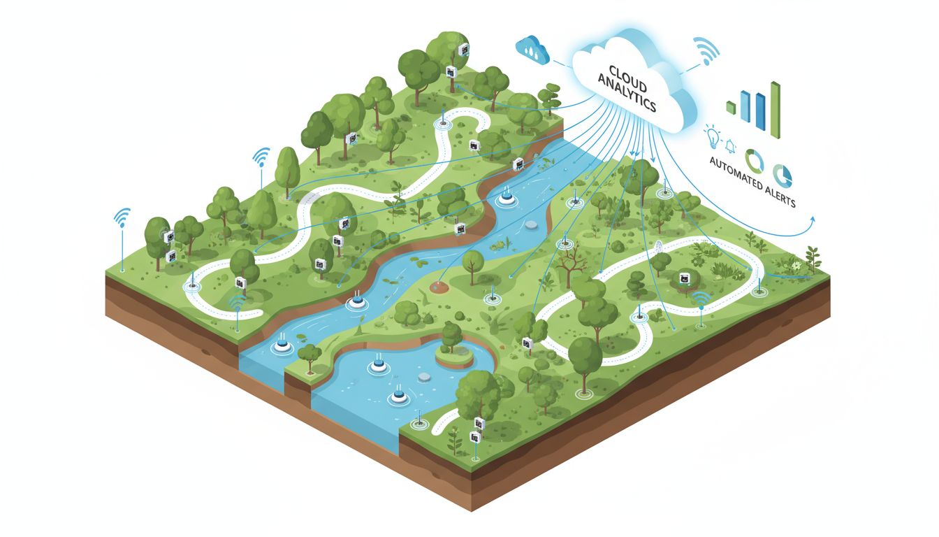 IOT Water Modeling and monitoring at wetland